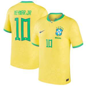 Brazil National Team - #10 Neymar Jr - '22/'23 MLS Jersey - Yellow