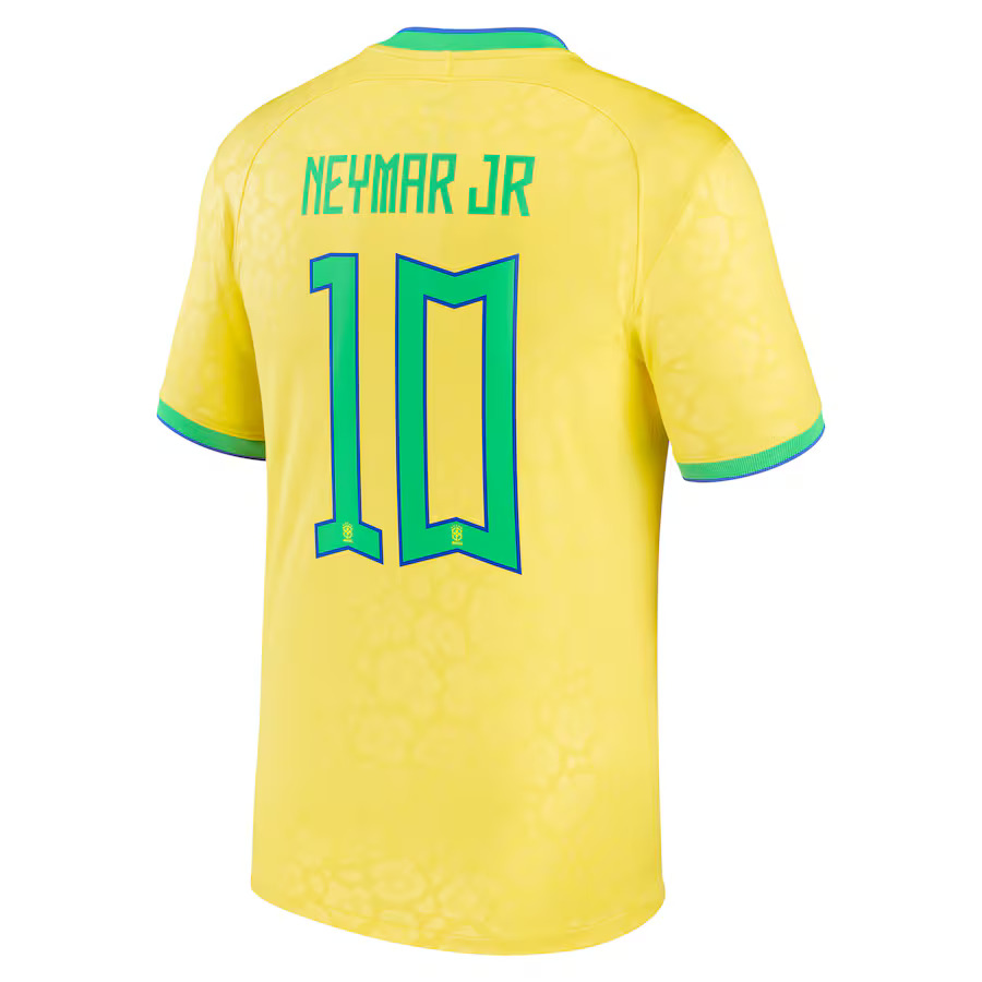 Brazil National Team - #10 Neymar Jr - '22/'23 MLS Jersey - Yellow - Image 2