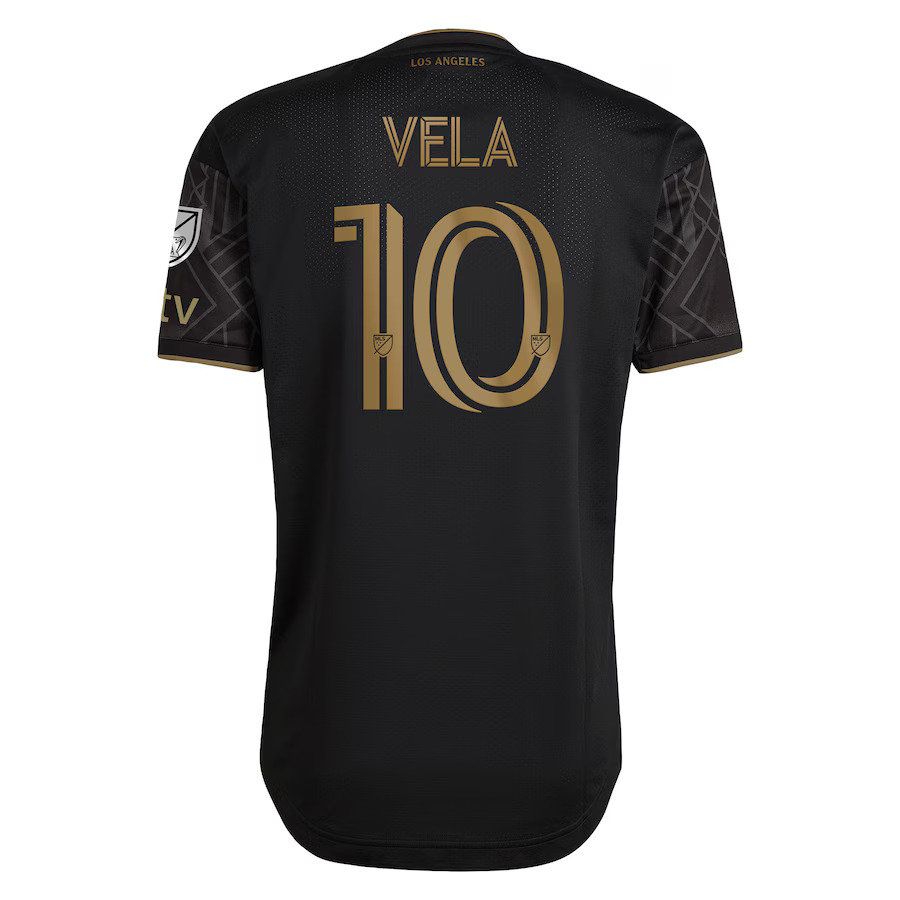Los Angeles Football Club Team - #10 Carlos Vela - '22/'23 MLS Jersey - Black - Image 2