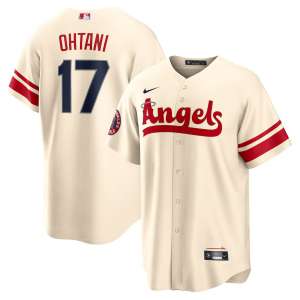 Los Angeles Angels - #17 Shohei Ohtani - '22 City Connect MLB Jersey - Cream