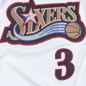 Philadelphia 76ers - #3  Allen Iverson - '97/'98 NBA Jersey - White - Image 2