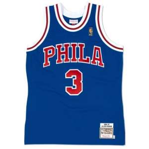 Philadelphia 76ers - #3 Allen Iverson - '96/'97 NBA Jersey - Royal - Image 3