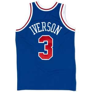 Philadelphia 76ers - #3 Allen Iverson - '96/'97 NBA Jersey - Royal - Image 2