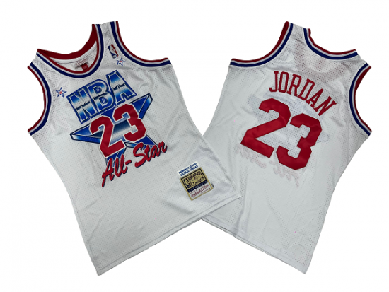 NBA All Star - #23 Michael Jordan - '91 All Star NBA Jersey - White