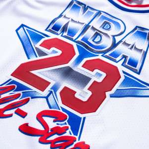 NBA All Star - #23 Michael Jordan - '91 All Star NBA Jersey - White - Image 2
