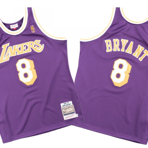 Los Angeles Lakers - #8 Kobe Bryant - '96/'97 NBA Jersey - Purple