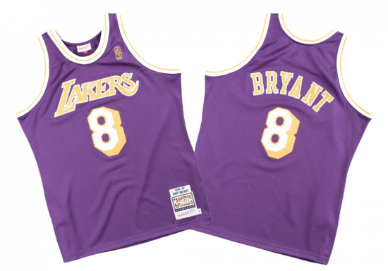 Los Angeles Lakers - #8 Kobe Bryant - '96/'97 NBA Jersey - Purple