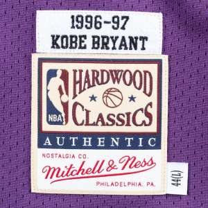 Los Angeles Lakers - #8 Kobe Bryant - '96/'97 NBA Jersey - Purple - Image 4