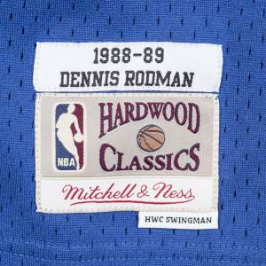 Detroit Pistons - #10 Dennis Rodman - '88/'89 NBA Jersey - Blue - Image 2