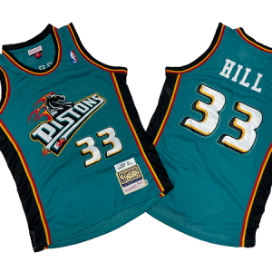 Detroit Pistons - #33 Grant Hill - '98/'99 NBA Jersey - Teal