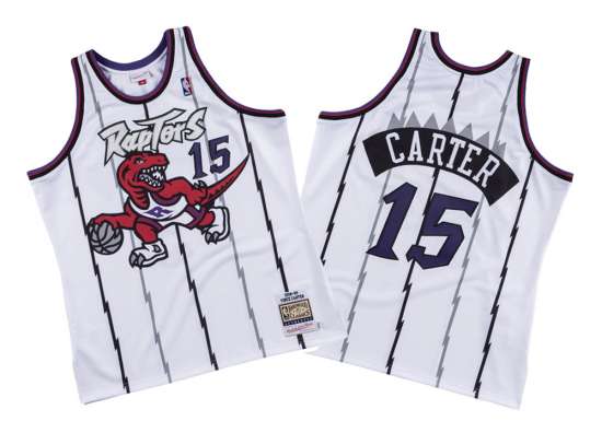 Toronto Raptors - #15 Vince Carter - '98/'99 NBA Jersey - White