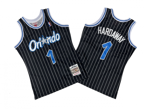 Orlando Magic - #1 Anfernee Hardaway - '94/'95 NBA Jersey - Black
