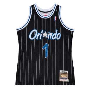 Orlando Magic - #1 Anfernee Hardaway - '94/'95 NBA Jersey - Black - Image 3