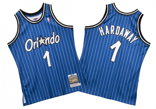 Orlando Magic - #1 Anfernee Hardaway - '94/'95 NBA Jersey - Blue