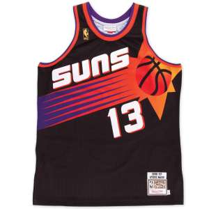 Phoenix Suns - #13 Steve Nash - '96/'97 NBA Jersey - Black - Image 2