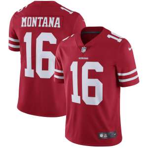 San Francisco 49ers - #16 Joe Montana - NFL Jersey - Red