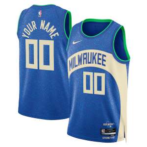 Milwaukee Bucks - #00 Damian Lillard - '23/'24 NBA Jersey - Blue