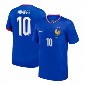 France National Team - #10 Kylian Mbappe - '24 MLS Jersey - Royal Blue