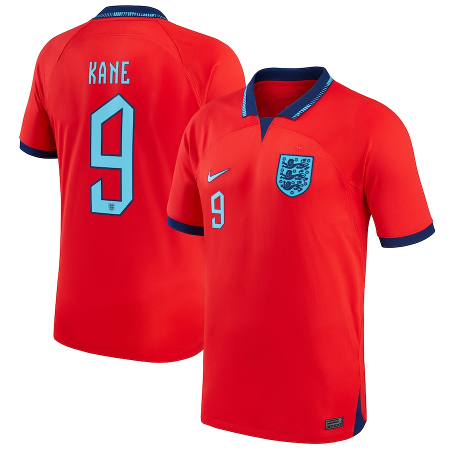 England National Team - #9 Harry Kane - '22/'23 MLS Jersey - Red