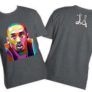 Los Angeles Lakers Kobe Bryant Vector - Grey