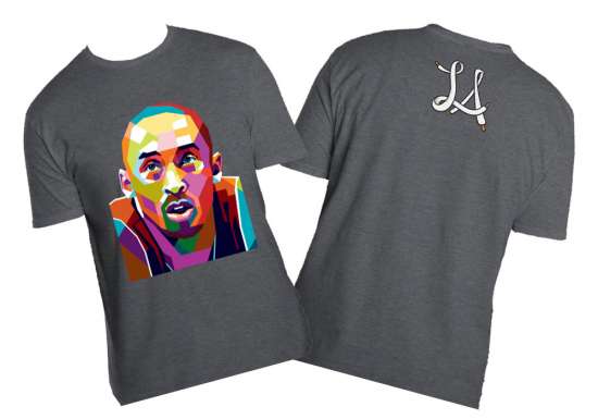 Los Angeles Lakers Kobe Bryant Vector - Grey