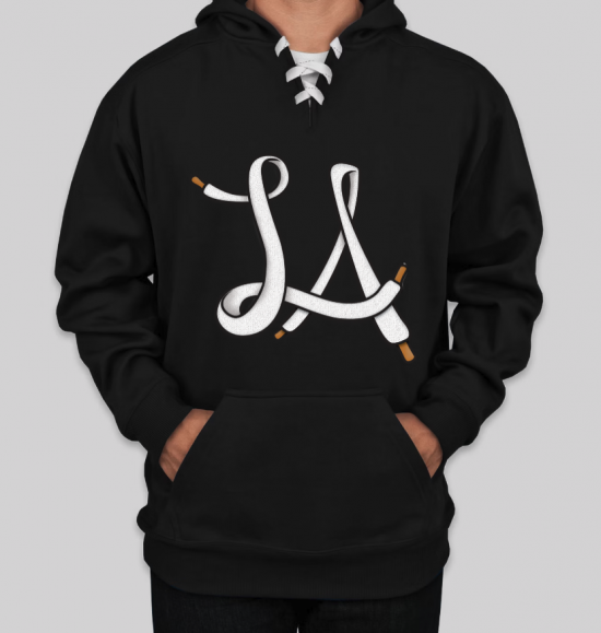 LA (LAces) Hockey Hoodie - Black