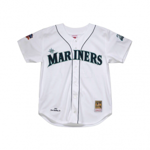 Seattle Mariners - #24 Ken Griffey Jr - '97 MLB Jersey - White - Image 6