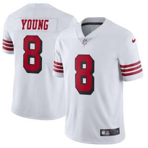 San Francisco 49ers - #8 Steve Young - NFL Jersey - White